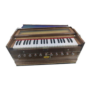 Harmonium portable à double lamelle 7 voies en bois avec clavier à pompe et action de touches fluide pour les voyages, les études et la performance en extérieur - Product Image 3