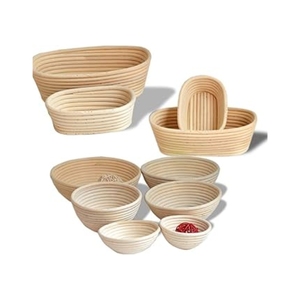 TRENDING NOW Rattan <b>Bread</b> Proofing <b>Basket</b> Dough Support Eco-Friendly Food Safe Luxury Boutique Hotel Breakfast Buffets - Product Image 1