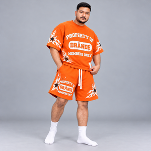 ชุดเสื้อยืดโอเวอร์ไซส์และกางเกงขาสั้นสำหรับผู้ชาย ลายกราฟิกสตรีทแวร์แบบกำหนดเอง ชุดลำลองฤดูร้อน 2 ชิ้น ขายส่งจากผู้ผลิต - Product Image 3
