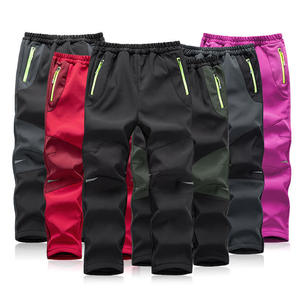 Pantalon coupe-vent imperméable pour homme, pantalon en polaire coupe-vent pour l'extérieur, pantalon de randonnée d'hiver pour garçons et filles, pantalon de montagne pour le camping - Product Image 1