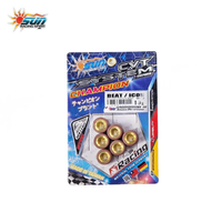SUN RACING BEAT ICON WRL1613-10 16x13mm 10G Respon Torsi Drive Rollers Brass Fiber Matrix CVT Performance 6PCS
