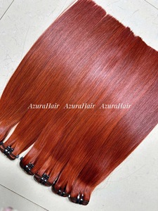 Extensions de cheveux humains en gros, tissage lisse brun roux auburn - Product Image 5