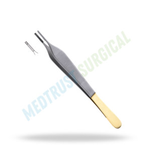 Pinza para tejidos delicados Adson Brown con inserto TC, tamaño estándar, pinzas quirúrgicas para tejidos - Product Image 4