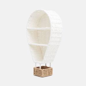Eco friendly seagrass wall <b>shelf</b> kid nursery room woven rattan storage holder basket hot air balloon <b>rustic</b> wall hangings shop - Product Image 4