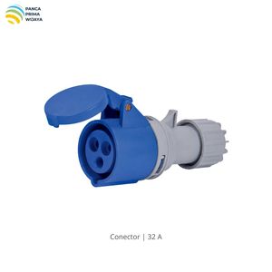 Connecteur électrique industriel de haute qualité 32A 2P+E 220-250V 6h IP44 LX-223N pour connexion de câbles - Product Image 1