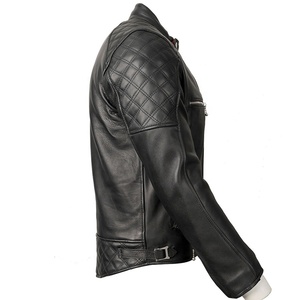 Custom High Quality Winter Racing Leather <b>Jacket</b> for <b>Men</b> New Arrival Classic Biker Design Windproof & Plus Size Options - Product Image 3