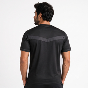 Camiseta Deportiva de Manga Corta para Hombre, con Bloques de Color, de Secado Rápido, Transpirable, Corte Regular, Cuello Redondo, para Entrenamiento y Gimnasio, 100% Algodón - Product Image 6