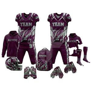 Uniformes de Fútbol Americano Personalizables de Alta Calidad, Servicio OEM, Impresión por Transferencia de Calor, Secado Rápido, Transpirables - Product Image 1