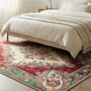 Hot Sale Oriental Medallion Area <b>Rug</b> Rectangle Wool Polyester Hand Knotted Non Slip Living Room Use Medium Pile Rubber Backing - Product Image 5