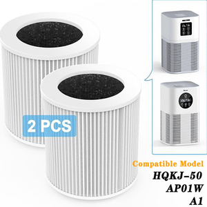 Cartuccia filtro originale A1, 2 pezzi, filtro HEPA di ricambio per purificatori d'aria VEWIOR HQSC 50 HQKJ 80 A1 A1W, alta compatibilità - Product Image 2