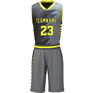 Ensemble d'uniformes de basketball pour hommes respirants et tendance, personnalisables avec logo imprimé par sublimation - Product Image 2