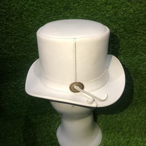 หมวกหนังสีขาวทำมือคุณภาพพรีเมียม ดีไซน์นกฮูก สำหรับทุกเพศ ของขวัญสุดพิเศษ - Product Image 4