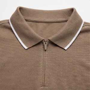 Men's <b>Navy</b> <b>Blue</b> Short Sleeve 100% Polyester Pique for <b>Shirt</b> Casual Breathable Anti-Wrinkle Regular Fit Solid Knitted Design - Product Image 4