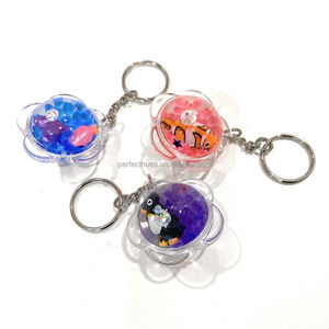 Llavero Flotante 3D con Forma de Flor de Acrílico, Relleno de Líquido, 4 cm, Multicolor, Duradero - Product Image 6