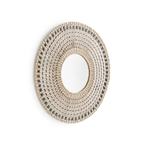 Espejo Redondo de Pared Hecho a Mano con Hierba Marina Ecológica, Espejos Decorativos Estilo Rústico para Sala de Estar, Venta al por Mayor desde Vietnam - Product Image 2