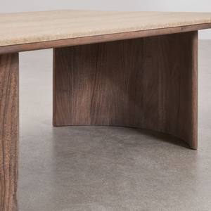 Table basse rectangulaire Vandana Hexa Astra 110x70 cm en travertin et bois d'acacia Casilda - Product Image 3