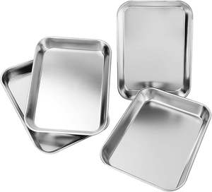 Plateaux à instruments chirurgicaux de qualité supérieure en acier, personnalisables, pour usage médical, dentaire et de laboratoire, certifiés CE - Product Image 1