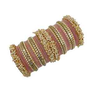 Ensemble de bracelets de mariage Chura en or poli brillant, tendance et luxueux, de style islamique traditionnel pour femmes - Product Image 2