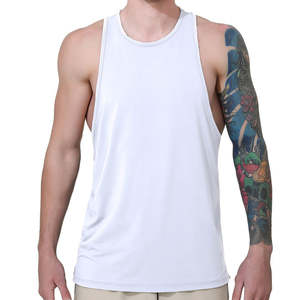 Camiseta sin Mangas al por Mayor para Hombre, con Logotipo Personalizado, Ecológica, de Secado Rápido, 100% Algodón, para Entrenamiento, Fitness, Culturismo y Gimnasio - Product Image 3