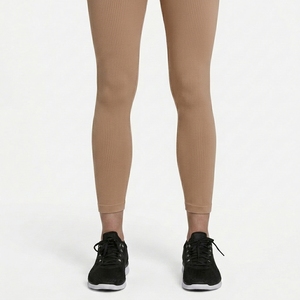 Leggings de sport côtelés extensibles taille haute pour femme, pour fitness, entraînement, gym et course à pied - Product Image 6
