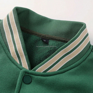 Custom Men's Varsity <b>Jacket</b> Stand Collar <b>Waterproof</b> Breathable Windproof High Street Style Wholesale - Product Image 6