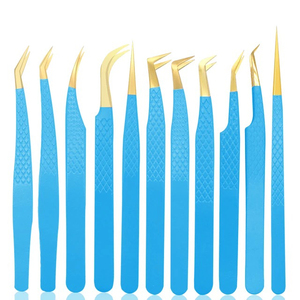 Ensemble de pinces à épiler de précision multi-pointes en acier inoxydable, outils de beauté pour l'épilation des sourcils et des poils du visage pour femmes - Product Image 1