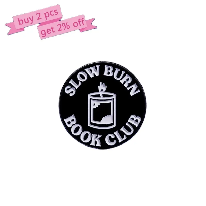 Final Girls Club pin Enamel Custom Friends To Lovers Book Club bros kerah Lapel lencana kutipan Punk perhiasan hadiah untuk teman