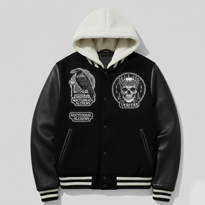 Chaquetas Varsity Letterman de Alta Calidad al por Mayor, Chaqueta con Capucha de Lana para Mujer, Ropa de Invierno en Oferta - Product Image 1