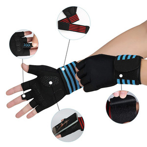 Custom Half Finger Cycling Gloves Neoprene UV Protection Non Slip PU Coated Motorcycle Riding Gloves Unisex OEM Outdoor Sports - Product Image 6