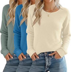 <b>White</b> Ribbed Jacquard Sweatshirt Clothing <b>Thermal</b> Breathable Streetwear Styles <b>Thermal</b> Knit <b>Long</b> <b>Sleeve</b> <b>Thermal</b> Sweatshirts - Product Image 5