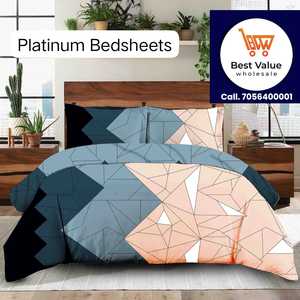 Rouleau de tissu imprimé Platinum 130 GSM pour literie et draps de maison - Product Image 3