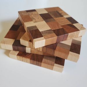 Posavasos de madera con logotipo personalizado para regalos promocionales corporativos, almohadillas para bebidas con marca personalizada, suministro al por mayor. - Product Image 1