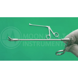 Ciseaux nasaux ENT à pointe droite courbée, longueur de coupe 12,5 cm et diamètre de la gaine 3 mm, ensemble d'instruments d'endoscopie nasale - Product Image 4