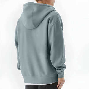 Hoodie Homme Oversize Séchage Rapide Style Unique 100% Coton Teint Uni Basique Style Urbain pour l'Hiver - Product Image 2