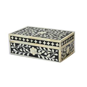 Antique Europe Vintage Eco-Friendly <b>Large</b> Bone Resin Inlay Embossed Storage <b>Box</b> Organizer Modern Rectangle Design Royal Artisans - Product Image 3