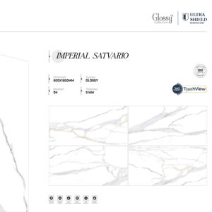 กระเบื้องพอร์ซเลนลายหินแบบร่วมสมัย เงาหรู ขนาด 800x1600 1200x1800 750x1500 มม. กระเบื้องหรูหราสำหรับตกแต่งผนังและพื้นภายใน - Product Image 1