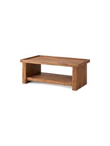 Modern Wooden Coffee <b>Table</b> <b>With</b> Storage <b>Shelf</b> Minimalist Design Living Room Furniture Solid Wood Construction - Product Image 3