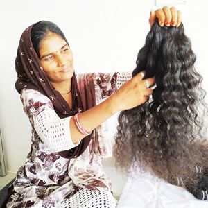 Black Natural Quality Remy chemical processing none Indian Loose Wave Weaving <b>Curly</b> Manufactures Wholesale Human Hair <b>Extensions</b> - Product Image 4