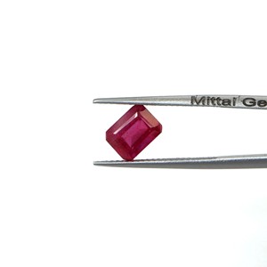 Rubis naturels de Bangkok, octogones calibrés 6x8mm, pierres précieuses de rubis naturelles facettées pour la fabrication de bijoux, prêtes à l'emploi - Product Image 2