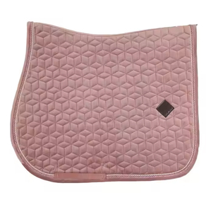 Tapis de selle de cheval en cuir sur mesure de qualité supérieure, respirant, absorbant les chocs, pour dressage et équitation - Product Image 2