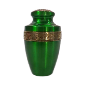 Urna Funeraria Portátil de Aluminio Hecha a Mano, Estilo Art Deco, para Cenizas Humanas, con Capacidad de 1-2L, Elegante Artículos Funerarios - Product Image 1