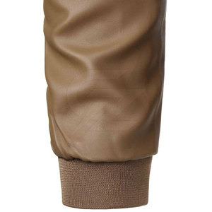 Chaqueta Bomber de Cuero Marrón y Bronceado Vintage para Hombre - Estilo Clásico Urbano de Primera Calidad y Ecológico - Product Image 4