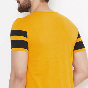 T-shirt de sport pour homme en polyester/coton, nouvelle collection, tissu de qualité supérieure, style décontracté imprimé, logo personnalisé, séchage rapide, vente en gros - Product Image 4