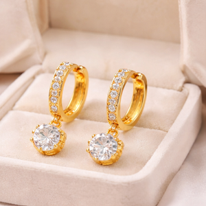 Pendientes de Diamantes Cultivados en Laboratorio, Chapados en Oro, de Lujo, Personalizables, de Alta Calidad, para Mujer, Regalo de Boda y Fiesta, Suministros al por Mayor, Plata 925 - Product Image 2