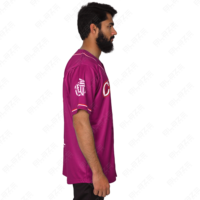 Maillots de baseball imprimés par sublimation personnalisés T-shirts à manches courtes pour adultes T-shirts pour hommes à coudre/imprimer avec logo personnalisé