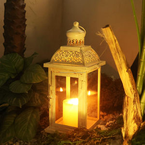 <b>Large</b> Candle <b>Lanterns</b> Vintage Hanging Candle Holders Farmhouse Shelf Wedding Front Porch Patio Decor at Affordable Price - Product Image 3