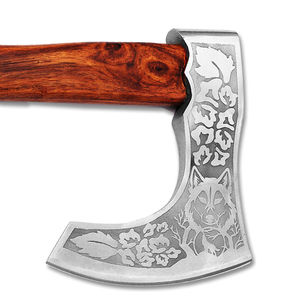 Nouveautés : Hache à double lame en acier inoxydable fabriquée à la main, manche en bois, multifonctionnelle, pour usage extérieur, tomahawk de survie, usage industriel - Product Image 2