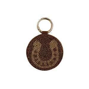 Porte-clés Perles Caviar Rondes Bleues Dorées, Accessoire de Sac Tendance, Breloque Décorative Chic - Product Image 4