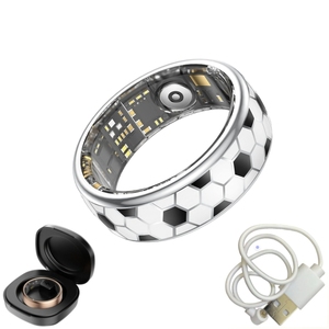 Anillo Inteligente, Monitor de Salud y Ejercicio, Frecuencia Cardíaca, SpO2, Sueño, Contador de Pasos, Control por Gestos, Acero Inoxidable, Compatible con Android - Product Image 4