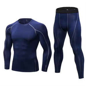 Professional <b>Mens</b> <b>Compression</b> Wear Set with Stretch Fabric Sports Shirt and Leggings <b>for</b> Running Gym and Fitness Training - Product Image 6